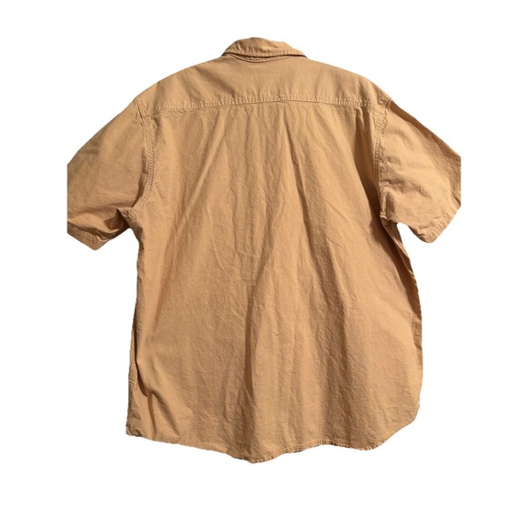 Carhartt Shirt Men‎ XL Khaki Rugged Flex Professional Work Wear Embroidered - Picture 4 of 8